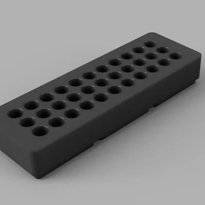 Gridfinity Bit Holder 1x3 (Khay giữ mũi vặn 1x3U)