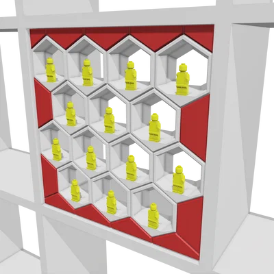 Kệ trưng bày Lego thiết kế cho IKEA KALLAX