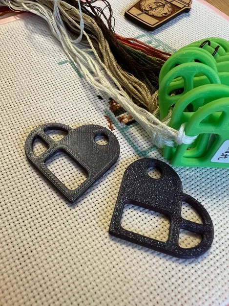 Floss drops hình trái tim / Thread organisers - Image 4