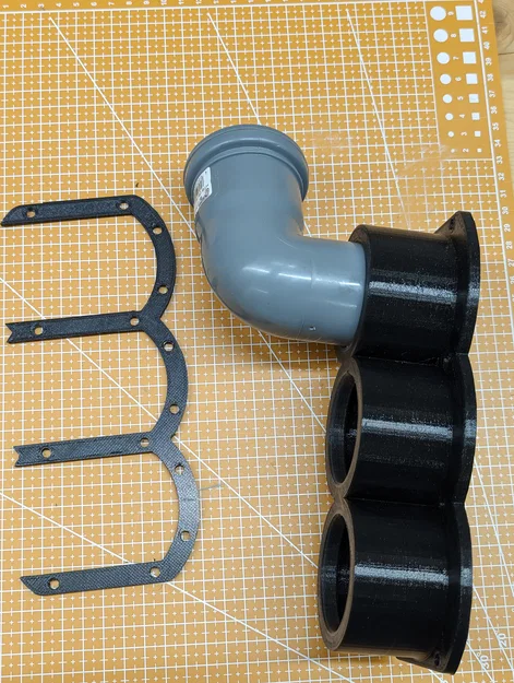 Bộ chia 3 ngã kèm blast gate (3way distribution with blast gate) - Image 4