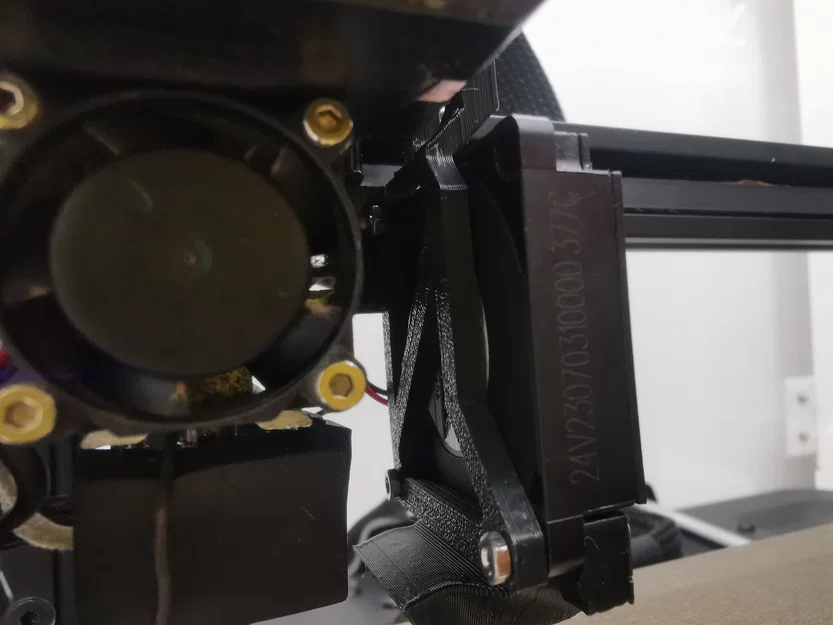 Ngàm gắn quạt tản nhiệt 4010 tối giản cho Ender 3 V3 SE - Image 2