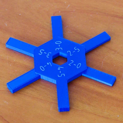 Thước đo action guitar (parametric)