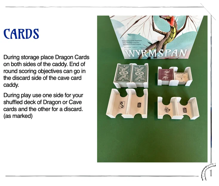 Bộ khay đựng (Insert) cho board game Wyrmspan - Image 3