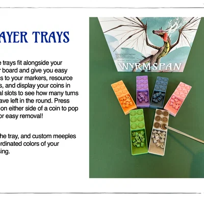 Bộ khay đựng (Insert) cho board game Wyrmspan