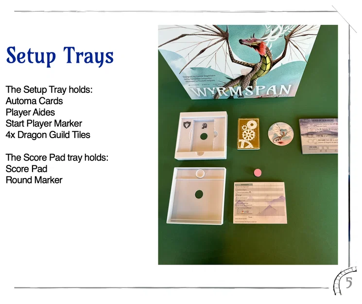 Bộ khay đựng (Insert) cho board game Wyrmspan - Image 7