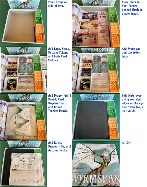 Bộ khay đựng (Insert) cho board game Wyrmspan - Image 10