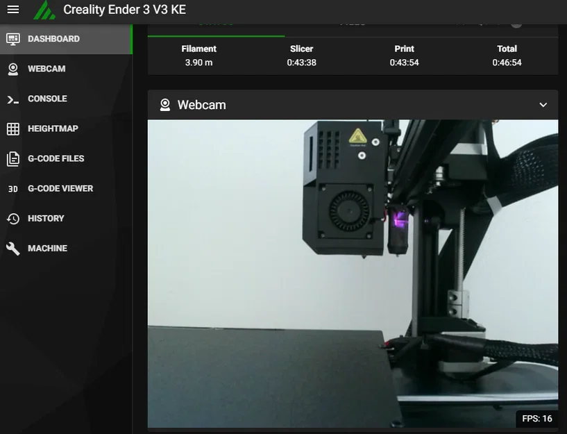 Ngàm kẹp webcam trục X Ender 3 V3 KE/SE cho đầu ren 1/4" - Image 3
