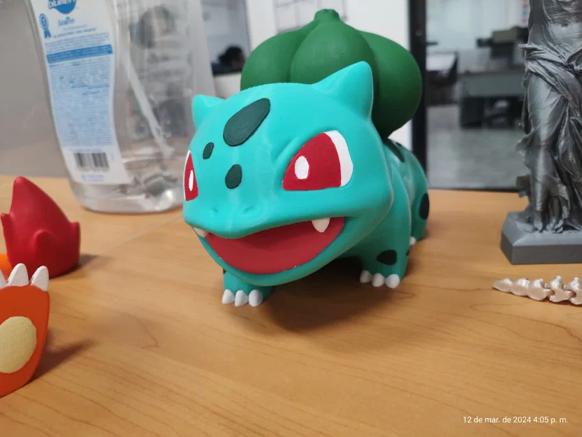 Mô hình heo đất Bulbasaur 3D độc đáo - Tự in trang trí cực đẹp - Image 2