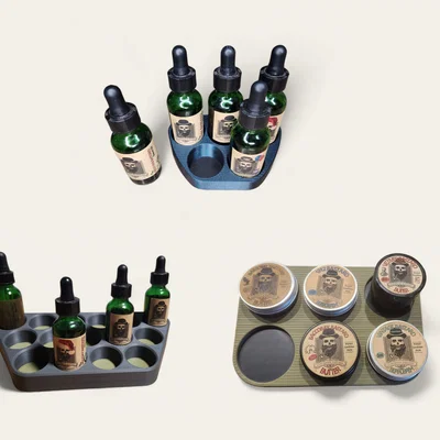 Kệ trưng bày beard oil & balm