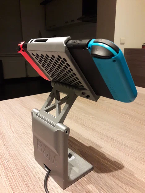 Giá đỡ Nintendo Switch điều chỉnh được, có khe tản nhiệt và đi dây - Image 1