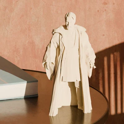 Mô hình in 3D Obi-Wan Kenobi phong cách Low Poly độc đáo
