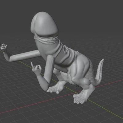 Giá đỡ danh thiếp Effin Dickasaurus độc lạ in 3D
