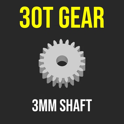 Bánh răng pinion 30T trục 3mm cho motor RC car crawler