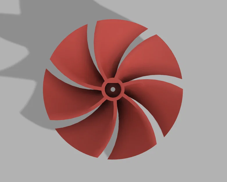 Cánh quạt tản nhiệt 130mm cho động cơ điện (Dễ in, không cần support) - Image 1