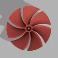 Cánh quạt tản nhiệt 130mm cho động cơ điện (Dễ in, không cần support) - Thumbnail 1
