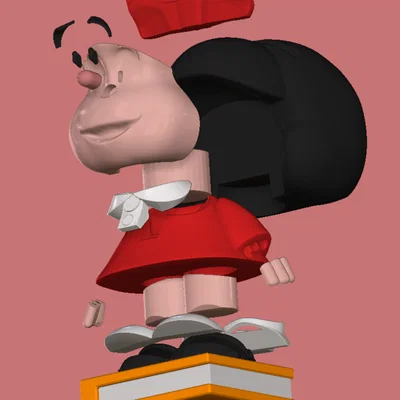 Mô hình nhân vật Mafalda Argentina để bàn cực xinh