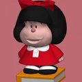 Mô hình nhân vật Mafalda Argentina để bàn cực xinh - Thumbnail 2