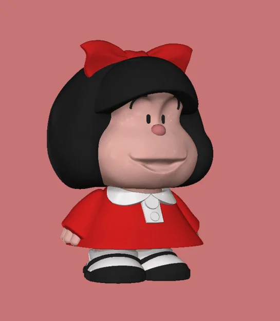 Mô hình nhân vật Mafalda Argentina để bàn cực xinh - Image 3