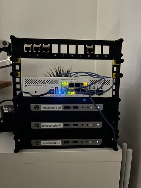 Giá treo 10 inch Rackmount cho HP ProDesk Mini G4 (In 3D không cần support) - Image 1