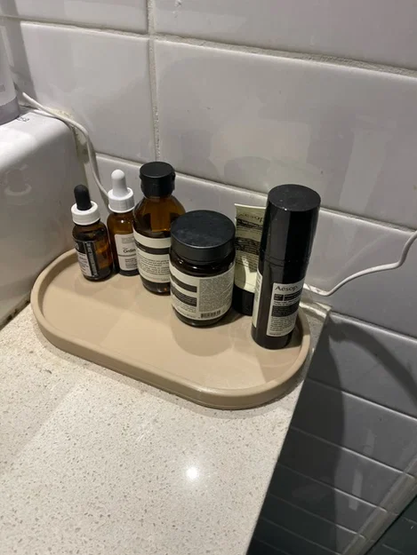 Khay đựng mỹ phẩm phòng tắm tiện lợi in 3D - Bathroom Counter Tray - Image 1