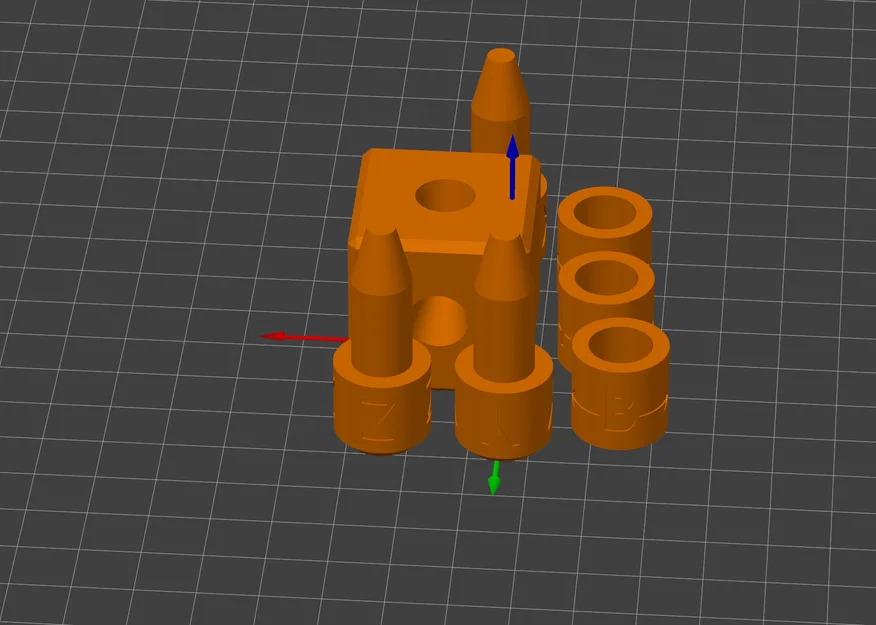 Trục XYZ & xoay ABC (vòng di động) / Axe XYZ et rotation ABC (anneaux mobiles) - Image 9