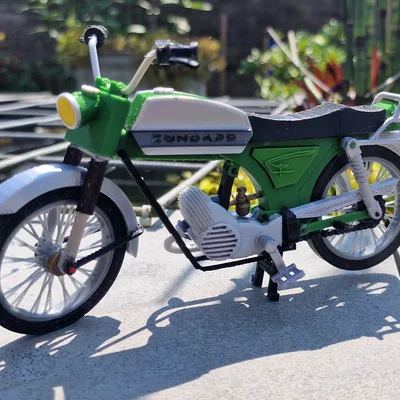 Mô hình xe cổ Zundapp CS50 đời 1977 tỷ lệ 1:10 - File in 3D