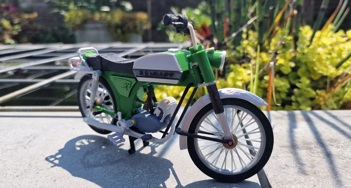 Mô hình xe cổ Zundapp CS50 đời 1977 tỷ lệ 1:10 - File in 3D - Image 2