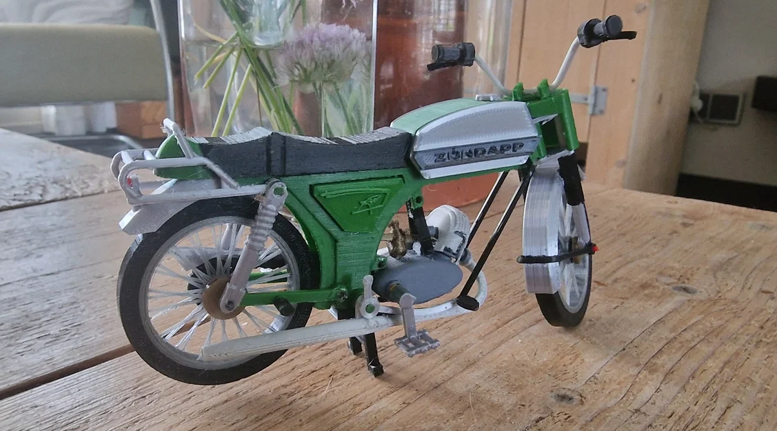 Mô hình xe cổ Zundapp CS50 đời 1977 tỷ lệ 1:10 - File in 3D - Image 3
