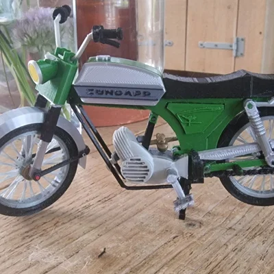 Mô hình xe cổ Zundapp CS50 đời 1977 tỷ lệ 1:10 - File in 3D