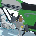 Mô hình xe cổ Zundapp CS50 đời 1977 tỷ lệ 1:10 - File in 3D - Thumbnail 6