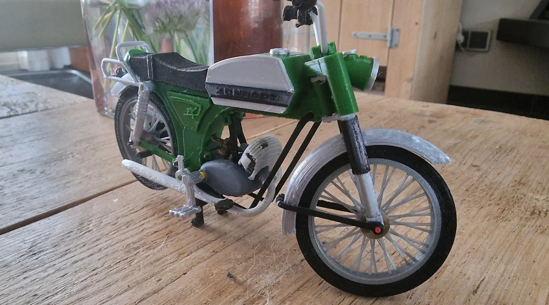 Mô hình xe cổ Zundapp CS50 đời 1977 tỷ lệ 1:10 - File in 3D - Image 13