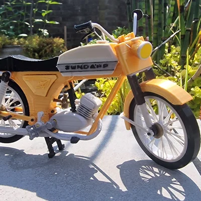 Mô hình xe máy Zundapp KS50 50cc cổ điển in 3D tỷ lệ 1:15