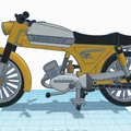 Mô hình xe máy Zundapp KS50 50cc cổ điển in 3D tỷ lệ 1:15 - Thumbnail 5