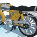 Mô hình xe máy Zundapp KS50 50cc cổ điển in 3D tỷ lệ 1:15 - Thumbnail 9
