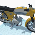 Mô hình xe máy Zundapp KS50 50cc cổ điển in 3D tỷ lệ 1:15 - Thumbnail 11