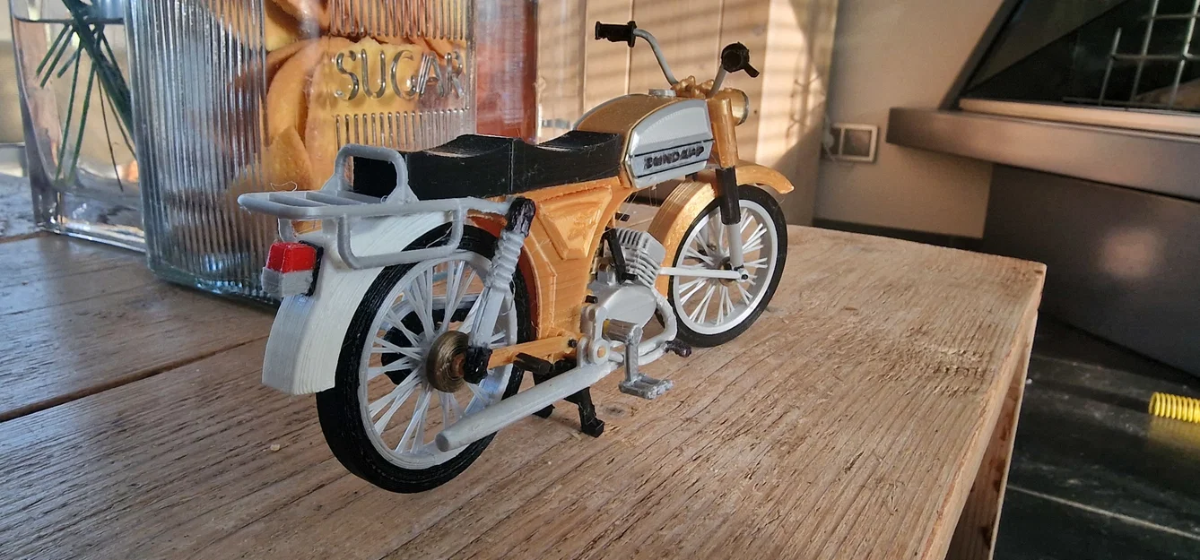Mô hình xe máy Zundapp KS50 50cc cổ điển in 3D tỷ lệ 1:15 - Image 13