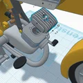 Mô hình xe máy Zundapp KS50 50cc cổ điển in 3D tỷ lệ 1:15 - Thumbnail 14