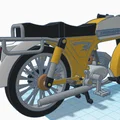 Mô hình xe máy Zundapp KS50 50cc cổ điển in 3D tỷ lệ 1:15 - Thumbnail 15
