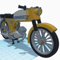 Mô hình xe máy Zundapp KS50 50cc cổ điển in 3D tỷ lệ 1:15 - Thumbnail 18