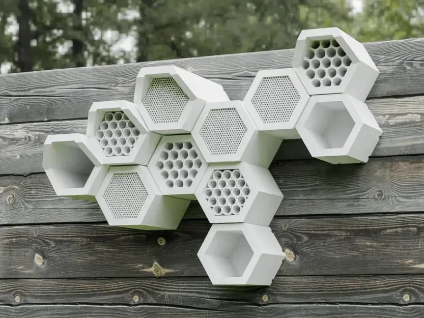 HexaHive dạng module kèm links (khách sạn côn trùng lục giác) - Image 1