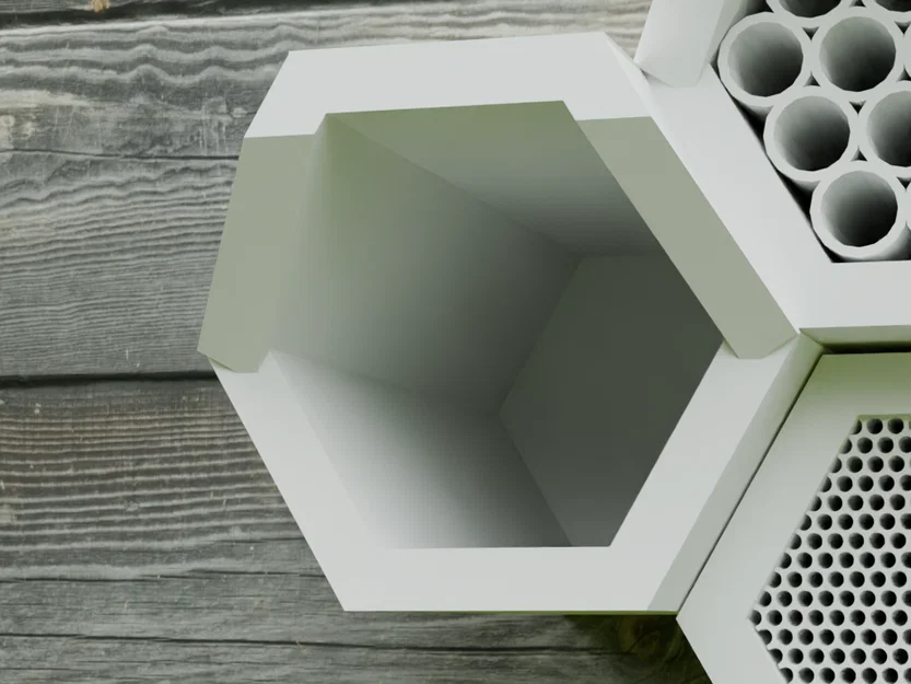 HexaHive dạng module kèm links (khách sạn côn trùng lục giác) - Image 2