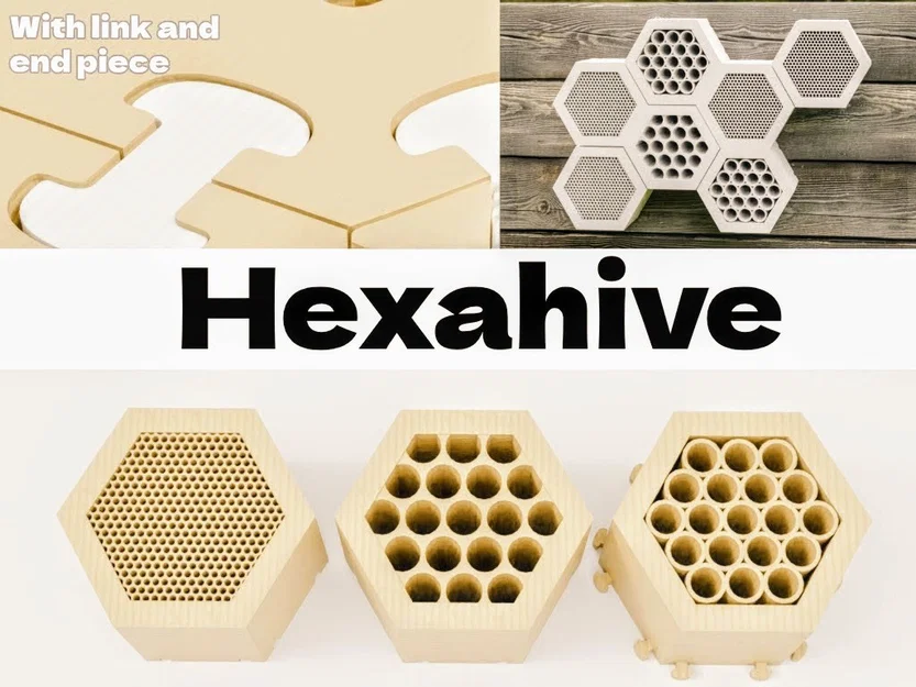 HexaHive dạng module kèm links (khách sạn côn trùng lục giác) - Image 3