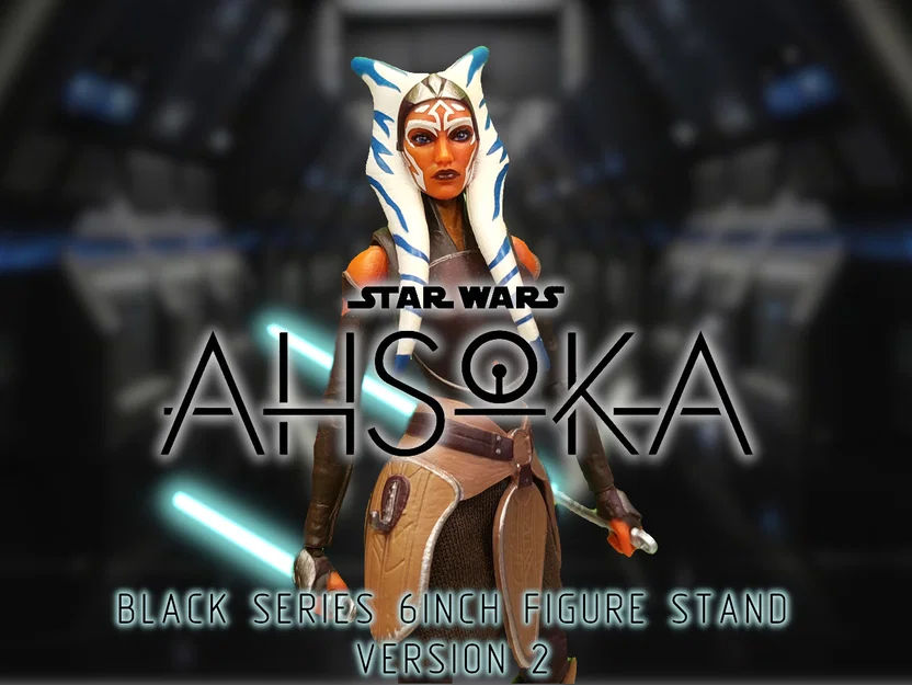 Chân đế Ahsoka Tano 6 inch (Star Wars The Black Series Rebels) có ngăn cất lightsaber - Image 1