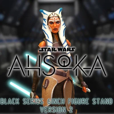 Chân đế Ahsoka Tano 6 inch (Star Wars The Black Series Rebels) có ngăn cất lightsaber