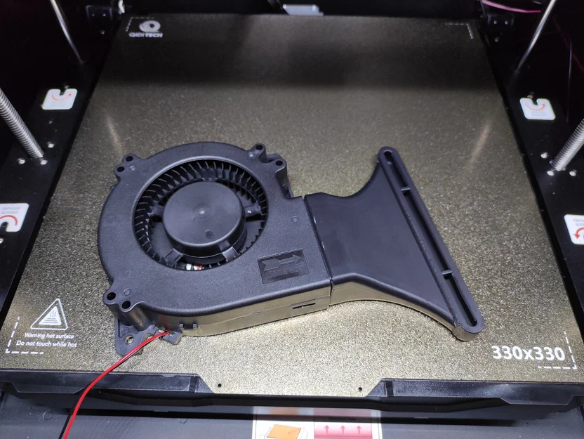 Ống dẫn gió quạt blower trái cho QIDI X-Max 3 - Image 2