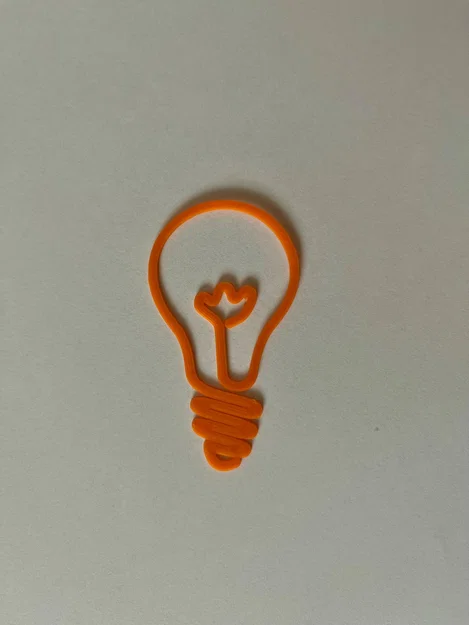 Mô hình trang trí bóng đèn 3D tối giản (Light Bulb Art Line) - Image 1