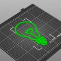 Mô hình trang trí bóng đèn 3D tối giản (Light Bulb Art Line) - Thumbnail 2
