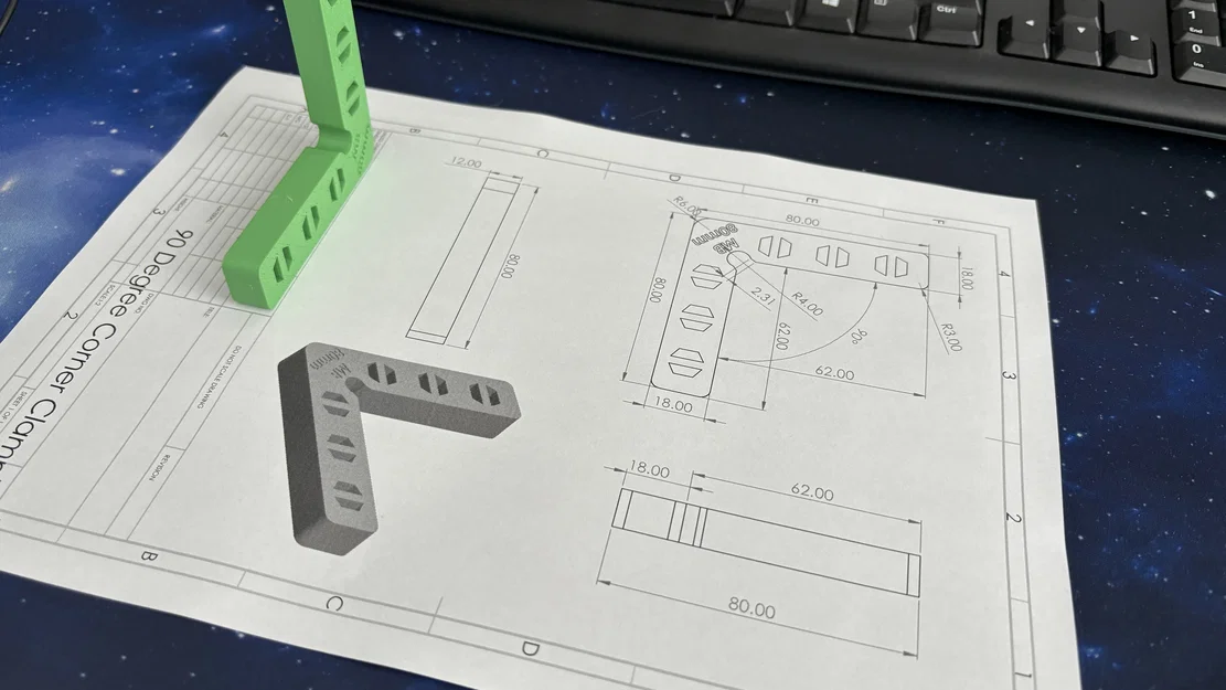 Bộ Kẹp Góc Vuông 90 Độ (90 Degree Corner Clamp) Cho Xưởng In 3D - Image 3