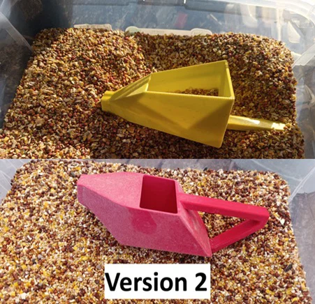 Muỗng Phễu Đa Năng Cho Máng Ăn Chim Cảnh - Hỗ Trợ Đổ Thức Ăn 3D - Image 1