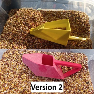 Muỗng Phễu Đa Năng Cho Máng Ăn Chim Cảnh - Hỗ Trợ Đổ Thức Ăn 3D